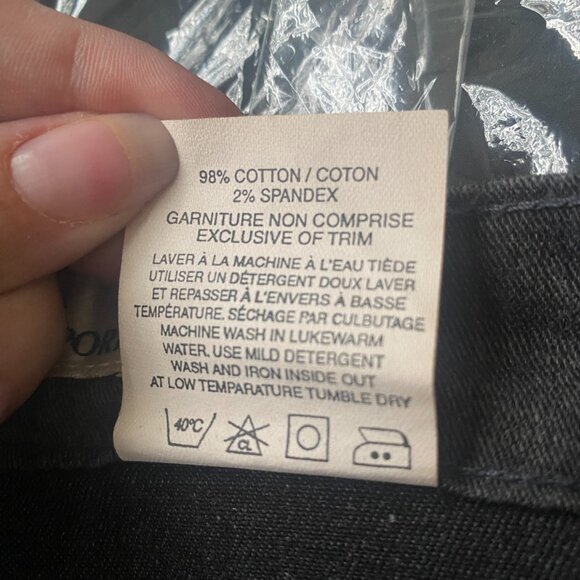 Jones New York Sport Dark Grey Denim Straight Maxi Skirt Size 10 - Picture 6 of 6